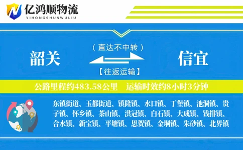 韶关到信宜物流公司
