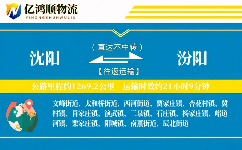 沈阳到汾阳物流公司