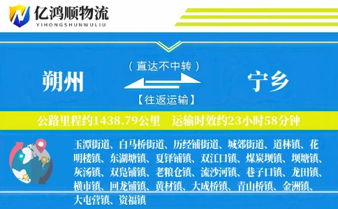朔州到宁乡物流公司