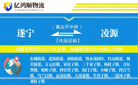 遂宁到凌源物流公司