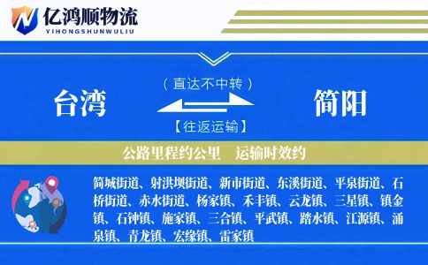 台湾到简阳物流公司