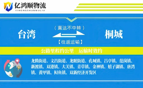 台湾到桐城物流公司