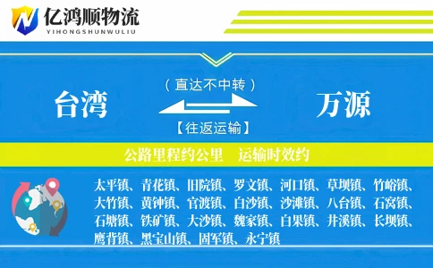 台湾到万源物流公司