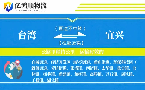 台湾到宜兴物流公司