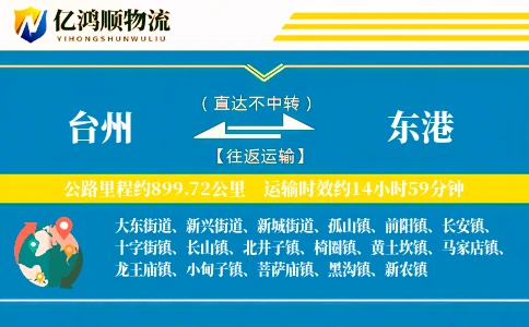 台州到东港物流公司