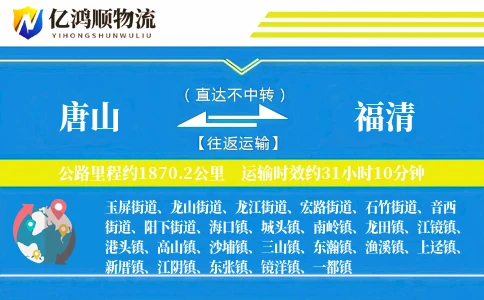 唐山到福清物流公司