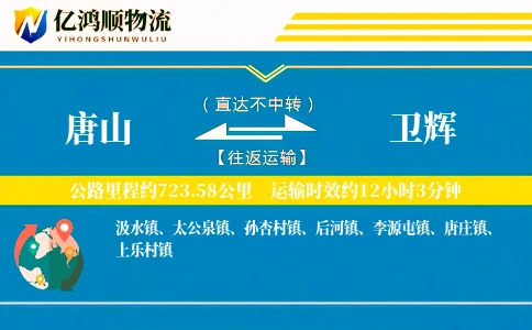 唐山到卫辉物流公司