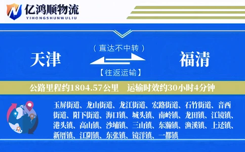 天津到福清物流公司