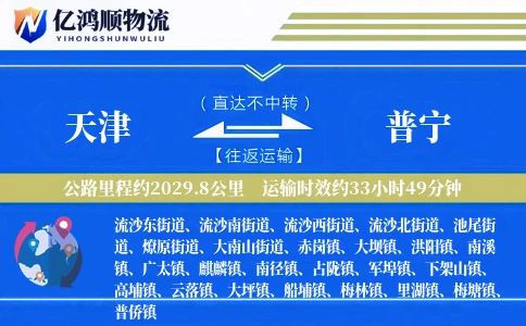 天津到普宁物流公司