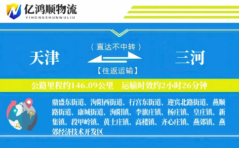 天津到三河物流公司