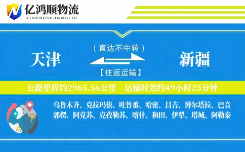 天津到新疆物流公司