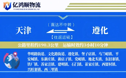 天津到遵化物流公司