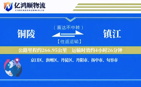 铜陵到镇江物流公司