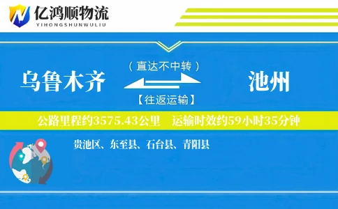 乌鲁木齐到池州物流公司