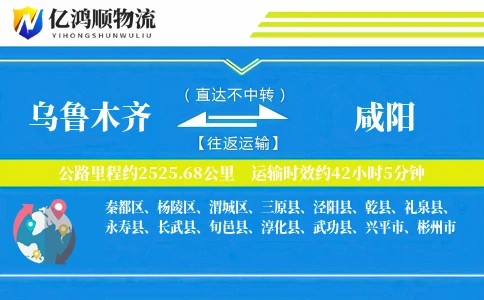 乌鲁木齐到咸阳物流公司