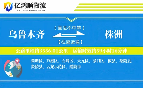 乌鲁木齐到株洲物流公司