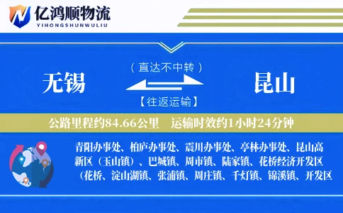 无锡到昆山物流公司