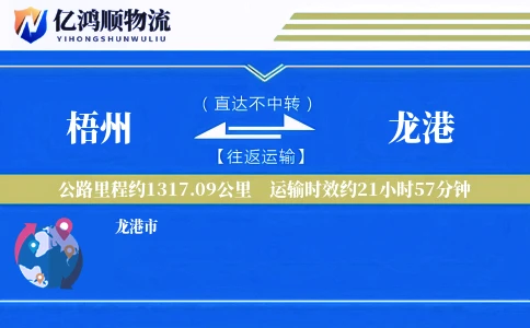 梧州到龙港物流公司