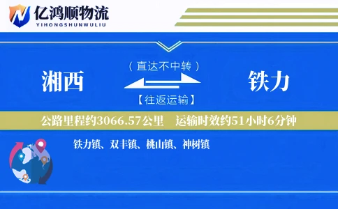 湘西到铁力物流公司