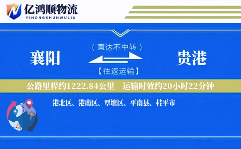 襄阳到贵港物流公司
