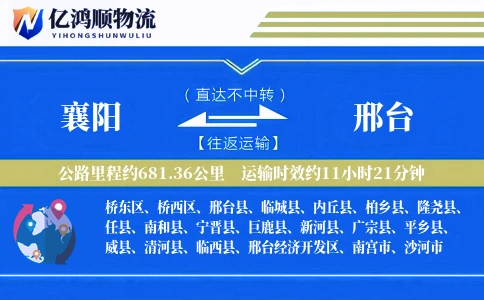襄阳到邢台物流公司