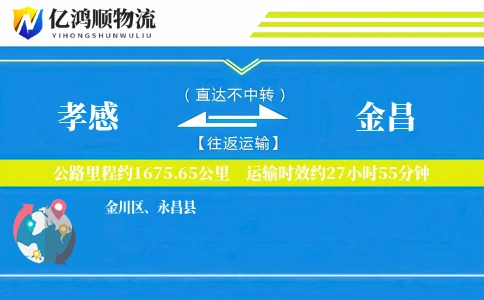 孝感到金昌物流公司