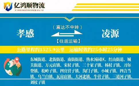 孝感到凌源物流公司