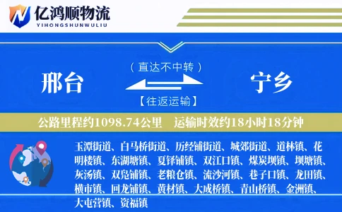邢台到宁乡物流公司