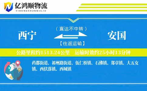 西宁到安国物流公司