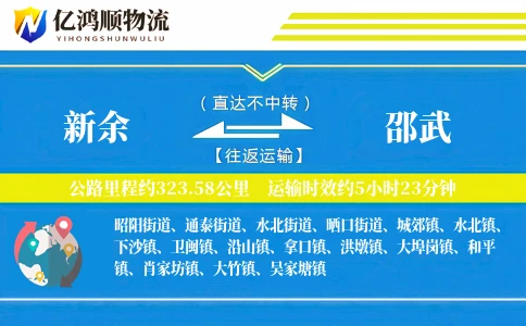 新余到邵武物流公司