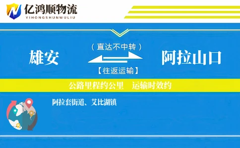 雄安到阿拉山口物流公司