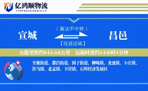 宣城到昌邑物流公司