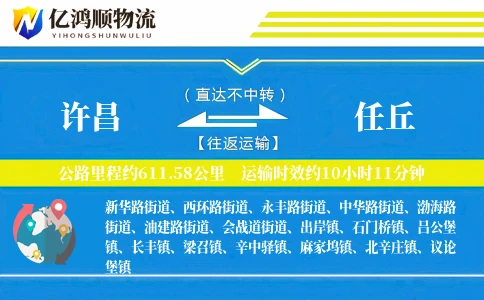 许昌到任丘物流公司