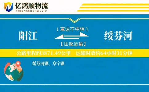 阳江到绥芬河物流公司