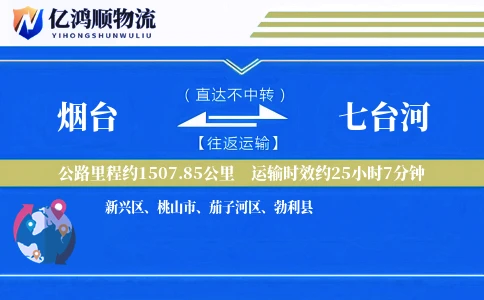 烟台到七台河物流公司