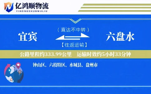 宜宾到六盘水物流公司