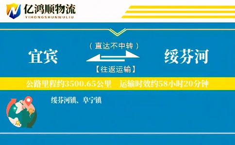 宜宾到绥芬河物流公司