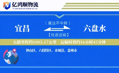 宜昌到六盘水物流公司