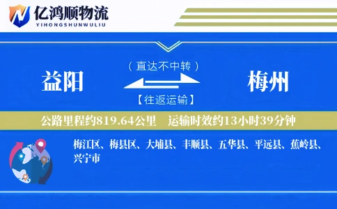 益阳到梅州物流公司