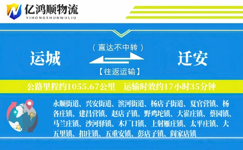 运城到迁安物流公司