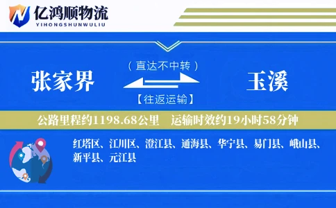 张家界到玉溪物流公司