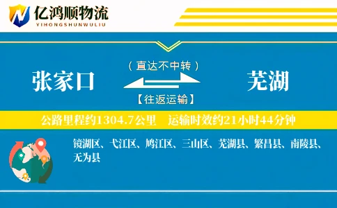 张家口到芜湖物流公司