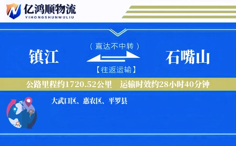 镇江到石嘴山物流公司