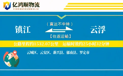镇江到云浮物流公司